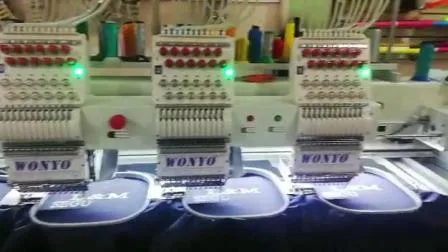 Machine à broder informatisée à 6 têtes à haute efficacité Wonyo à usage industriel pour la conception de broderie de chaussures à capuchon