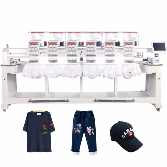 Kqm 2 tête plat vêtement oreiller serviette sac T-shirt frère Zsk utilisé machine à broder ordinateur avec machine à broder/machine à broder informatisée